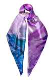 silk scarf: Beyond The End in purple