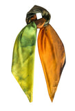 silk scarf: Blenheim in green