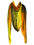 silk scarf: Blenheim in green