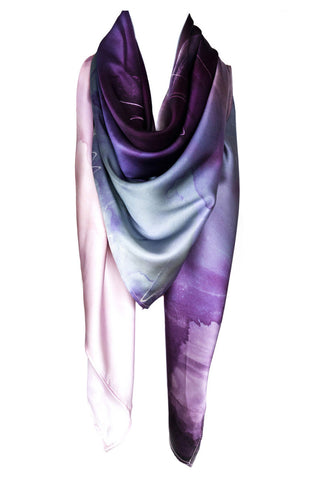 silk scarf: Mystic Purple