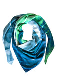 rayon scarf: Beyond The End in green