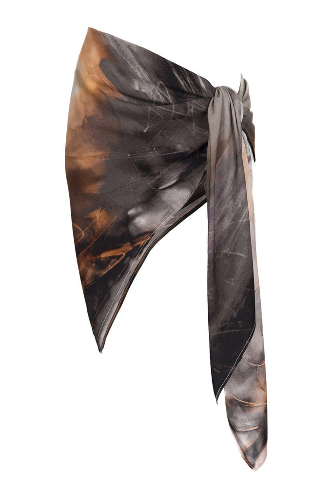 rayon scarf: Sky Is The Limit in silver – leona lengyel