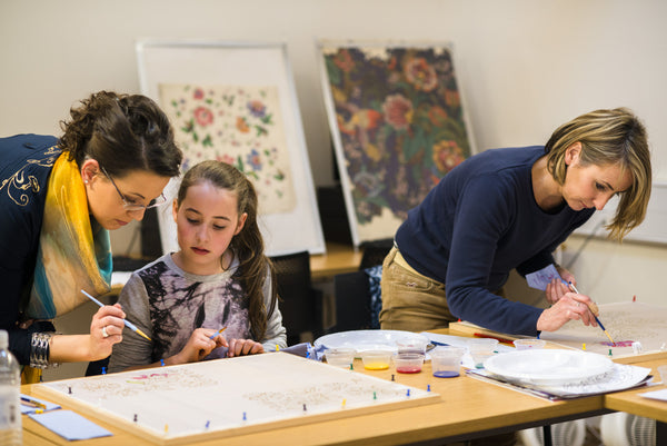 silk painting workshop