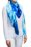 silk scarf: Blue Sky Day
