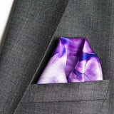 mens pocket square in purple