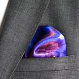 silk pocket square: Purple Rain