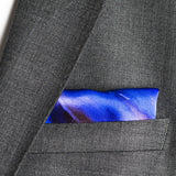 silk pocket square: Purple Rain