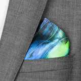 luxury pocket square in green