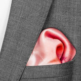 luxury pocket square in soft pink