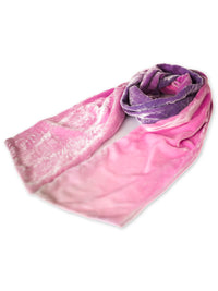 velvet scarf: Crocus Field