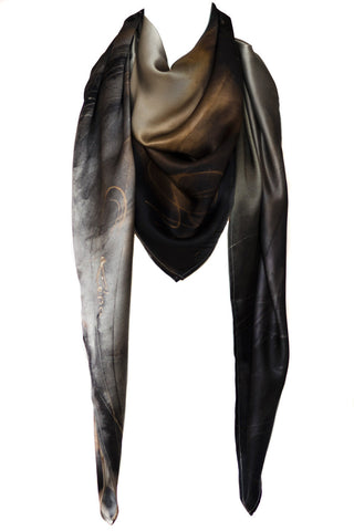 silk scarf: Sky Is The Limit in silver